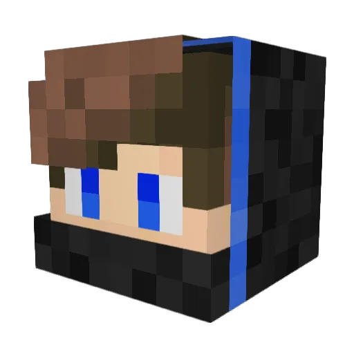 KEsperanto Minecraft avatar head, 3D render