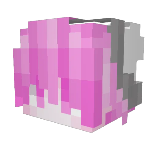 KFC219GG Minecraft avatar head, 3D render