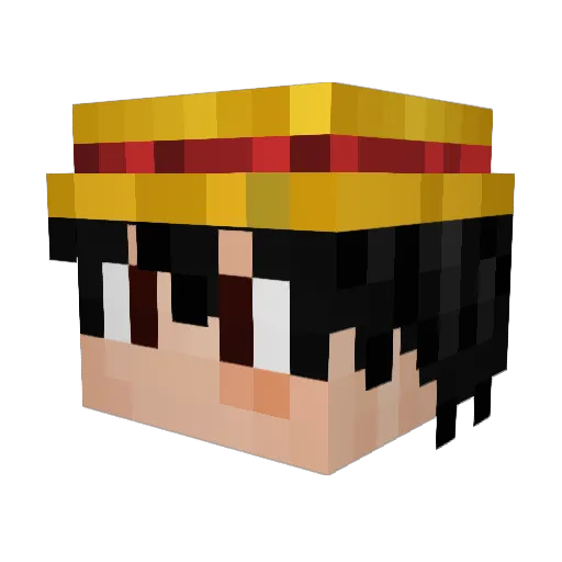 KFC4PieceMeal Minecraft avatar head, 3D render