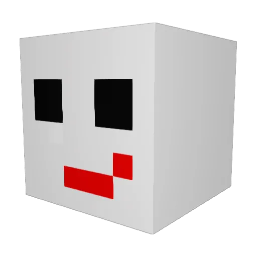 KFCDriveThrough Minecraft avatar head, 3D render