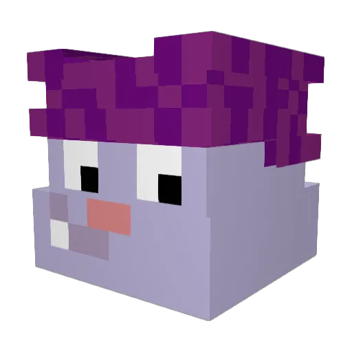 KFCFryCook Minecraft avatar head, 3D render