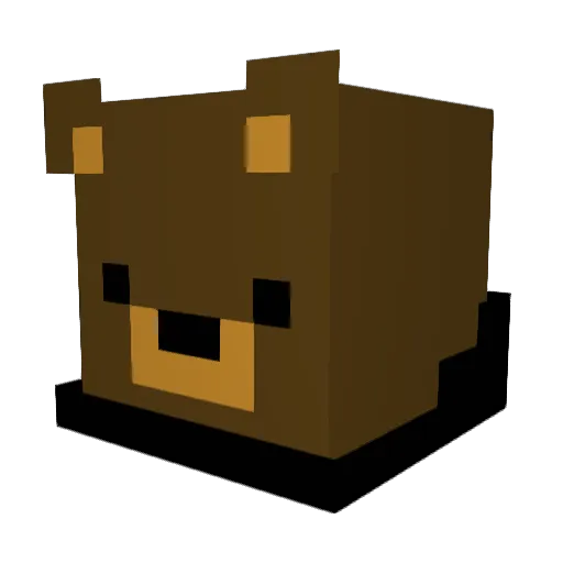 KFCMEN Minecraft avatar head, 3D render