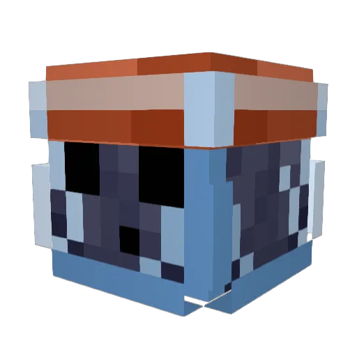 KFCfriedchickn Minecraft avatar head, 3D render