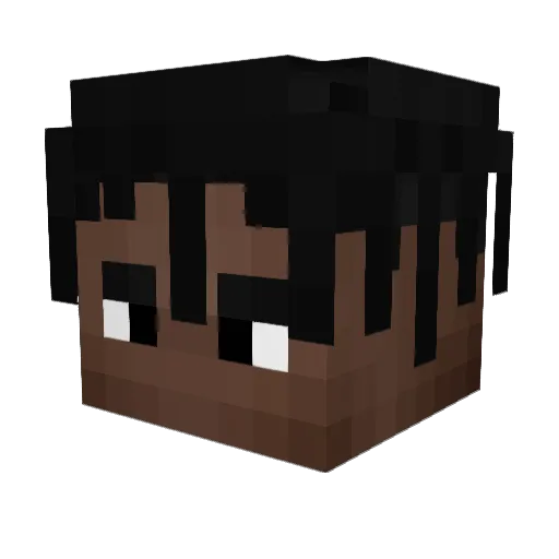 KFChlcken Minecraft avatar head, 3D render