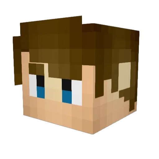 KFM29 Minecraft avatar head, 3D render