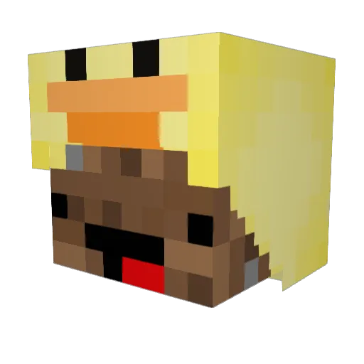 KFSs1nper Minecraft avatar head, 3D render