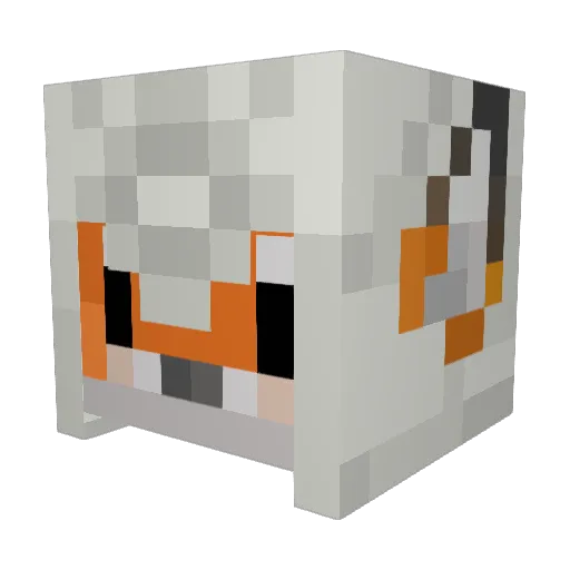 KFawx Minecraft avatar head, 3D render