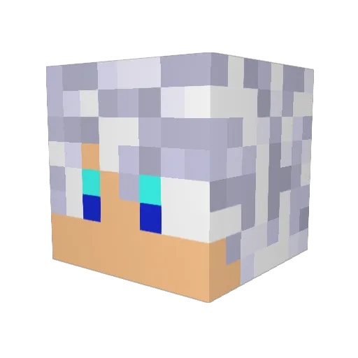 KFrosTT Minecraft avatar head, 3D render