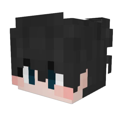 KGCUE_ggak Minecraft avatar head, 3D render