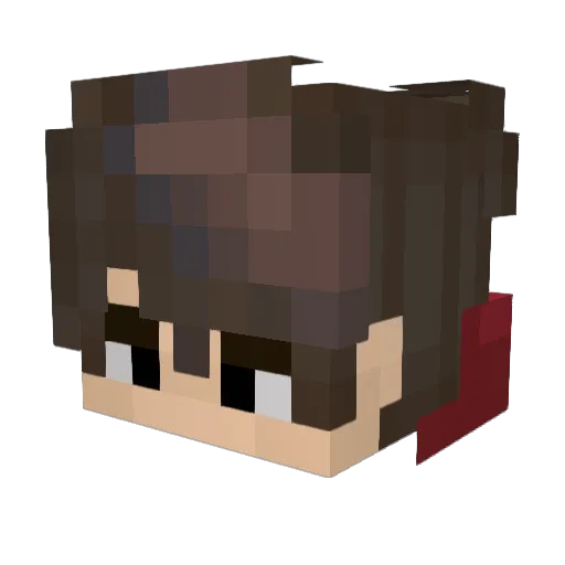 KGDsk Minecraft avatar head, 3D render