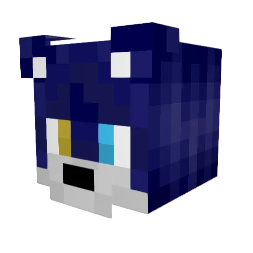 KGEW Minecraft avatar head, 3D render