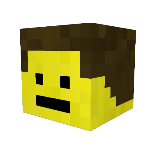 KGH_Productions Minecraft avatar head, 3D render