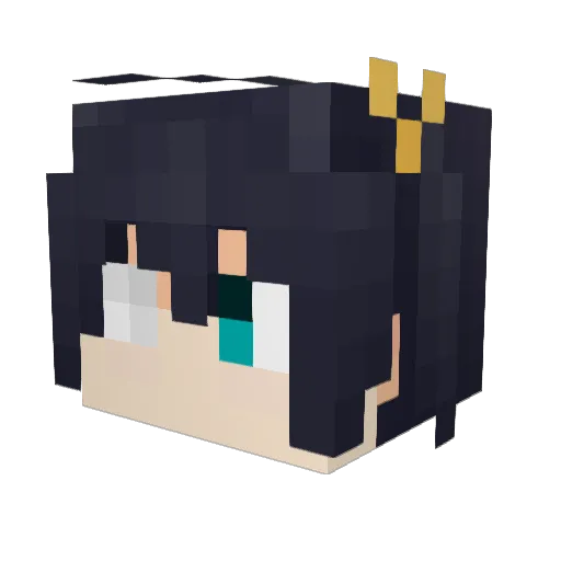 KGLord Minecraft avatar head, 3D render