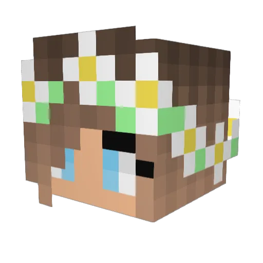KGMONTOYA Minecraft avatar head, 3D render