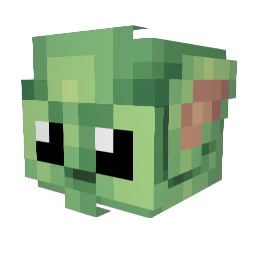 KGUnited Minecraft avatar head, 3D render