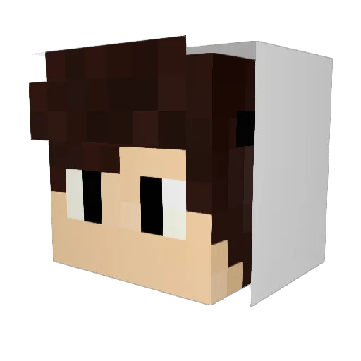 KG_Dave Minecraft avatar head, 3D render