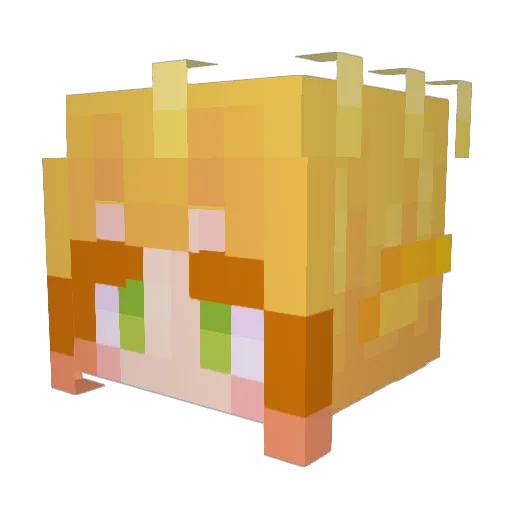 KGallz Minecraft avatar head, 3D render