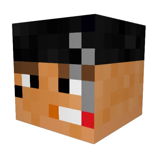 KGermany Minecraft avatar head, 3D render