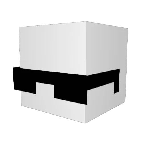 KGone Minecraft avatar head, 3D render