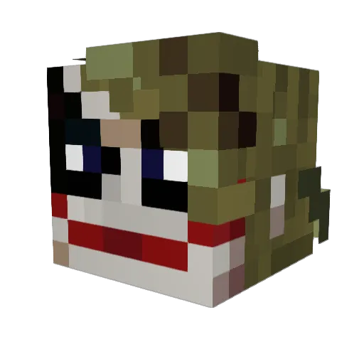 KGousse Minecraft avatar head, 3D render