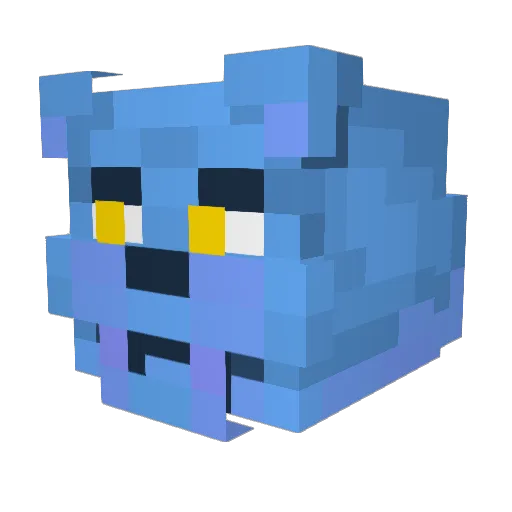 KGraz Minecraft avatar head, 3D render