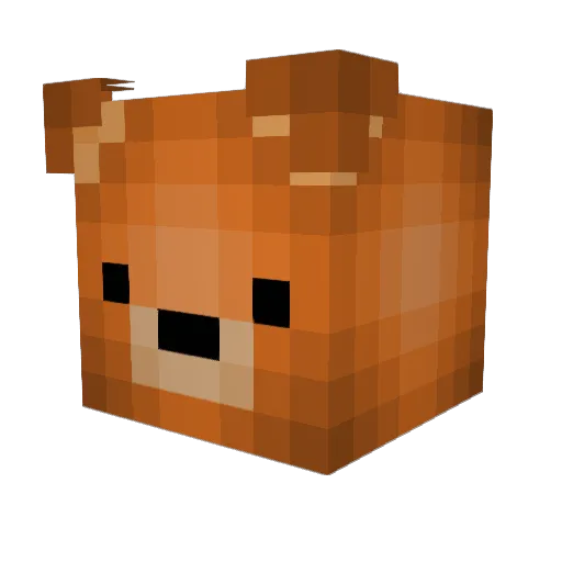 KGrizzle Minecraft avatar head, 3D render