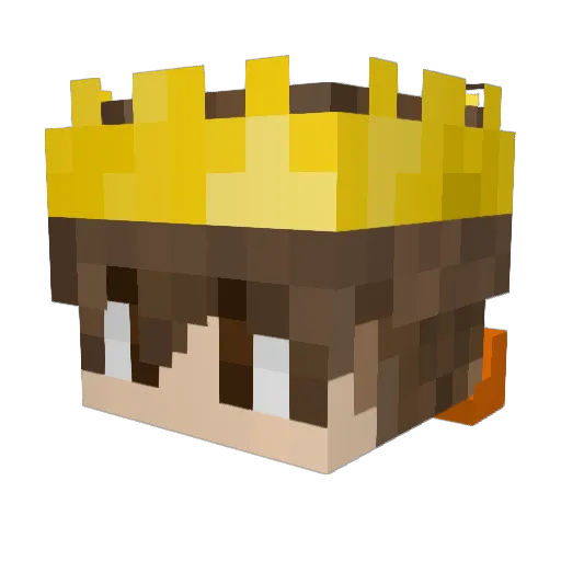 KH1506 Minecraft avatar head, 3D render