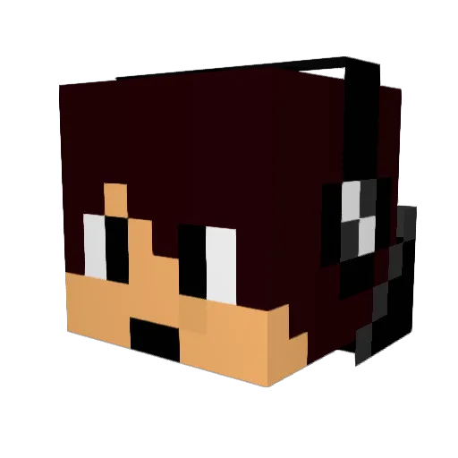 KH4L0D Minecraft avatar head, 3D render