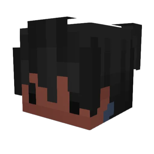 KH4M Minecraft avatar head, 3D render