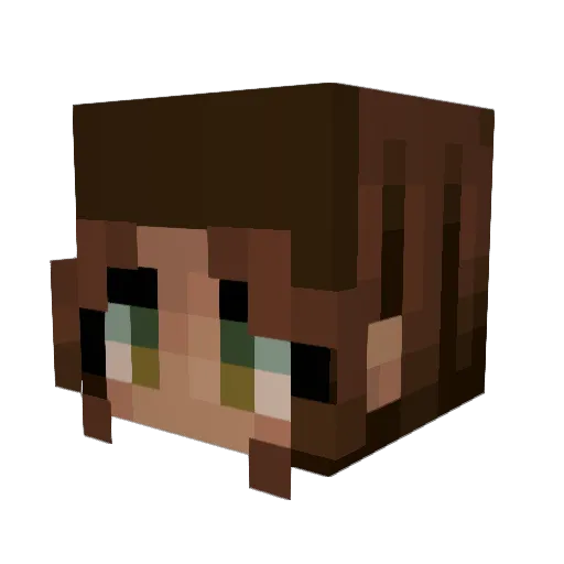 KHALID2234 Minecraft avatar head, 3D render