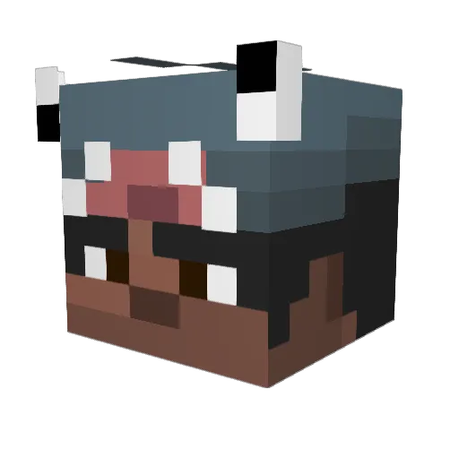 KHAStf Minecraft avatar head, 3D render