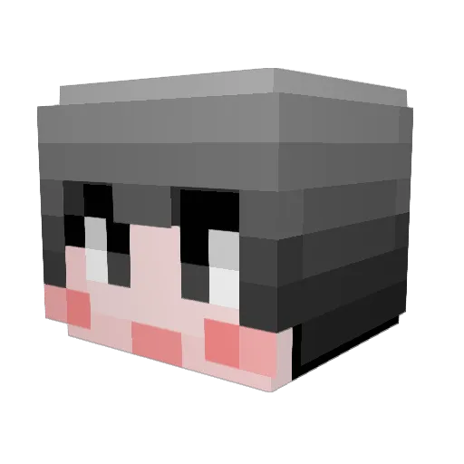 KHEmark Minecraft avatar head, 3D render