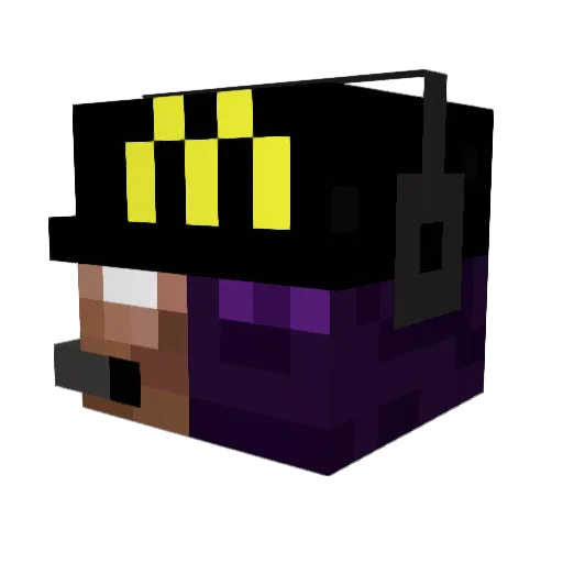 KHHQ Minecraft avatar head, 3D render