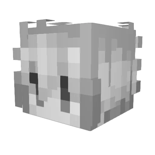 KHRI5 Minecraft avatar head, 3D render