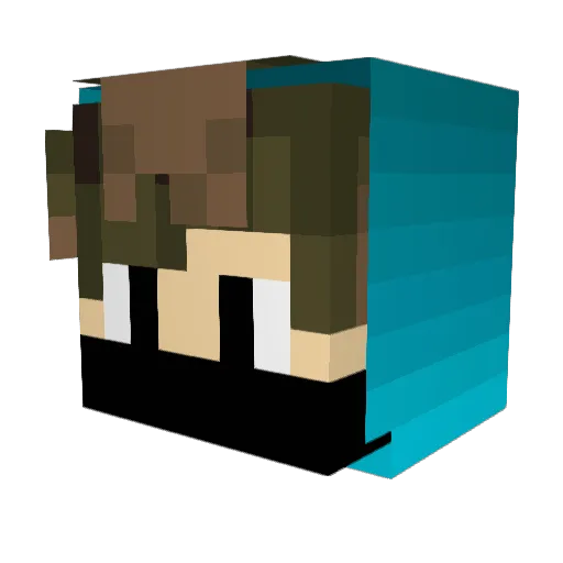 KH_Emin Minecraft avatar head, 3D render