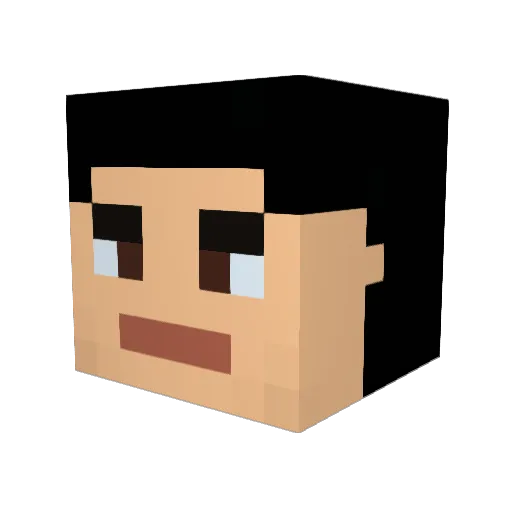 KH_ankios Minecraft avatar head, 3D render