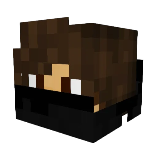 KHaNaTaaaA Minecraft avatar head, 3D render