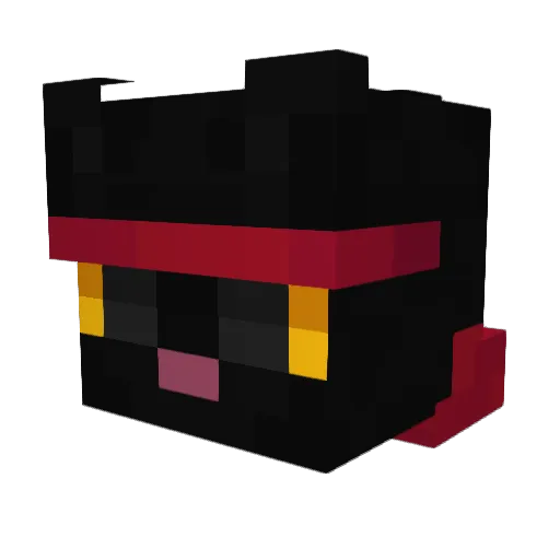 KI1K Minecraft avatar head, 3D render