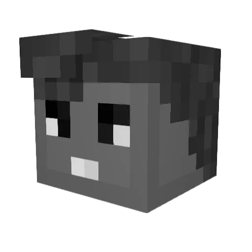 KI3IC Minecraft avatar head, 3D render