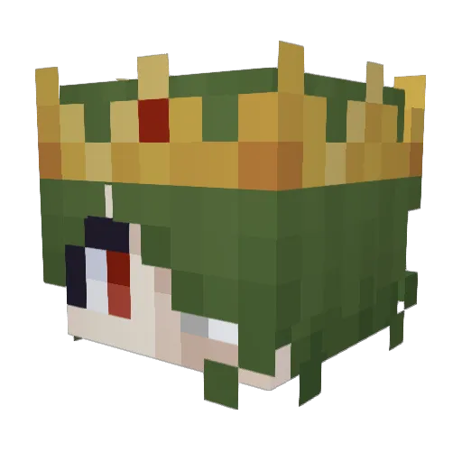 KIAction Minecraft avatar head, 3D render