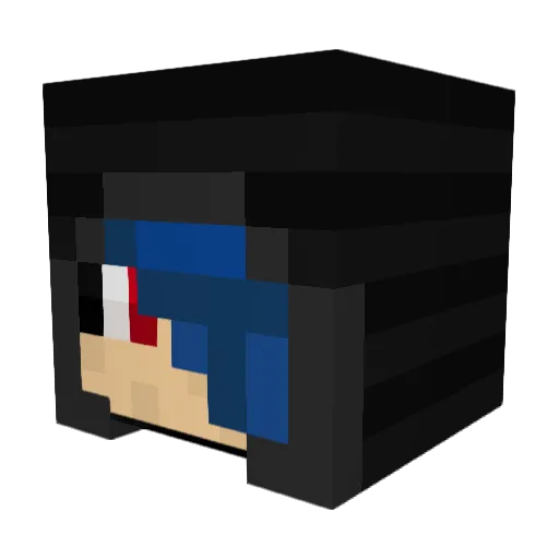 KICKARSCH Minecraft avatar head, 3D render