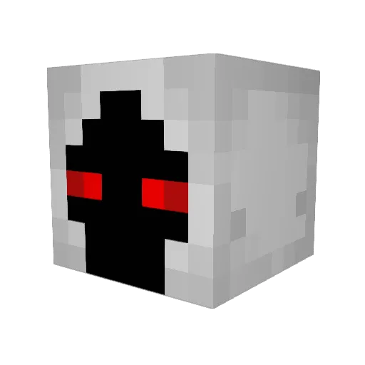 KID200401 Minecraft avatar head, 3D render