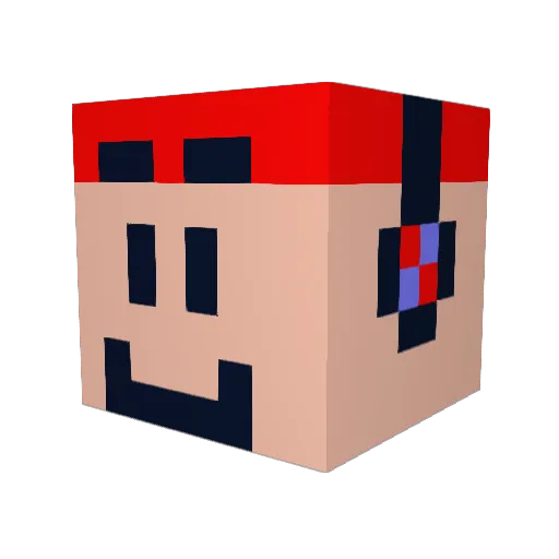 KIDTHEKOOL47 Minecraft avatar head, 3D render