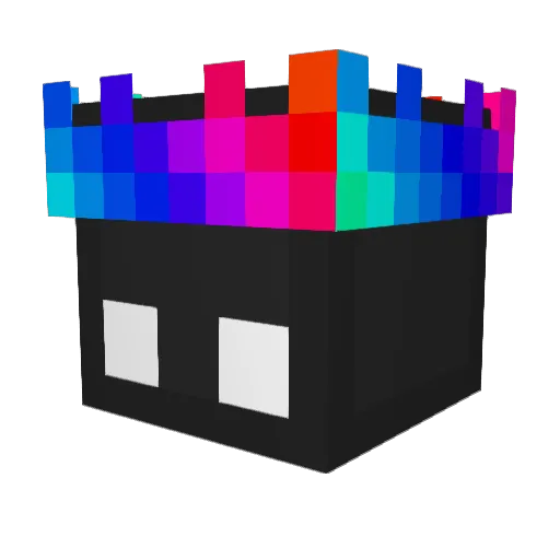 KIDXR Minecraft avatar head, 3D render
