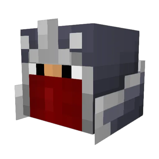 KIGIRIN Minecraft avatar head, 3D render