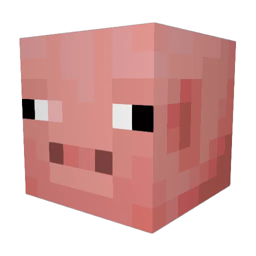 KIIINGer Minecraft avatar head, 3D render