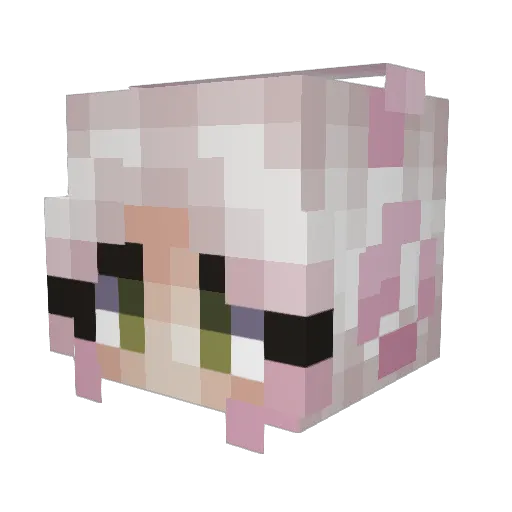 KIIRRI Minecraft avatar head, 3D render