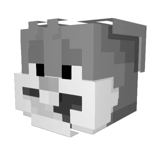 KIKARAIO Minecraft avatar head, 3D render