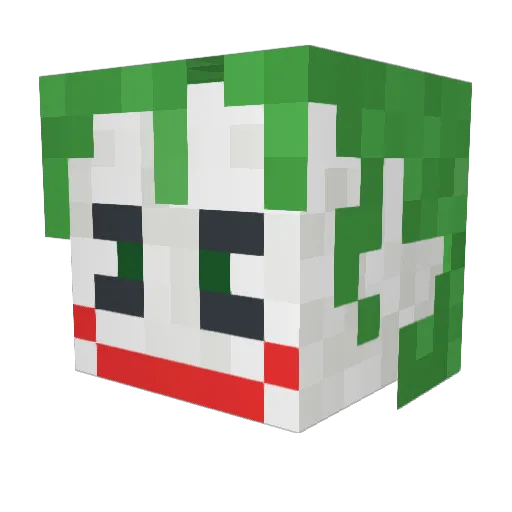 KIKICS Minecraft avatar head, 3D render