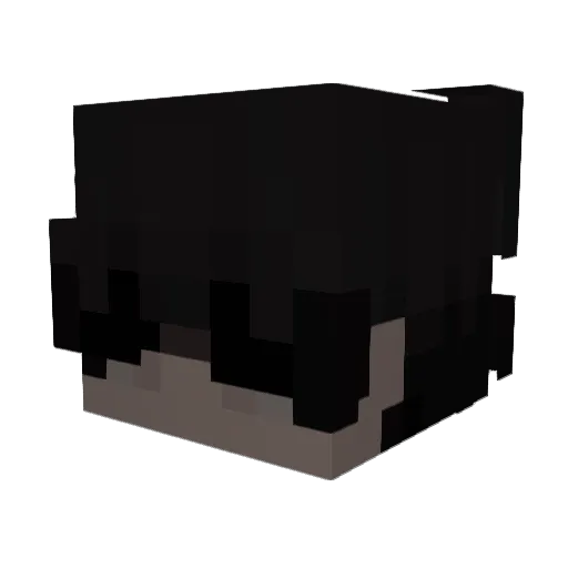 KIKINForge1mj Minecraft avatar head, 3D render